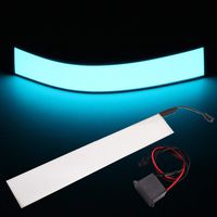 30x5cm 12V Flexible EL Light Panel Electroluminescent Back Light Strip Lamp with Inverter for Home Car Party