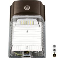 LED Wall Pack Light 26W 3000lm（Photocell Included）,120-277V 5000K Daylight cETLus-Listed Dusk to Dawn 150-250W MH/Hps Replacement, Outdoor/Entrance Security Light (5-Year Warranty)(5000K) 26W 1PK