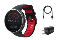 Polar Vantage V Pro Multisport GPS Watch Wearable4U Wall Charging Adapter Bundle (Titan)