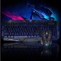 AutumnFall Gaming wireless 2.4G keyboard and Mouse Set to computer Multimedia Gamer (Blue)