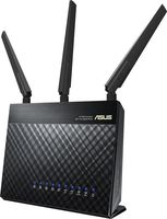 Asus - Wireless-AC Dual-Band Wi-Fi Router - Black