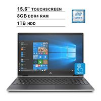 2019 HP Pavilion 15.6 Inch HD Touchscreen 2-in-1 Laptop (Intel Quad Core i5-8250U 3.40 GHz, 8GB DDR4 RAM, 1TB HDD, Bluetooth, Windows 10) (Renewed)