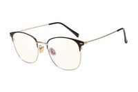 FEISEDY Half Frame Glasses Blue Light Blocking Filter Blue Ray Computer Game Glasses Women Men Eyeglasses B2494