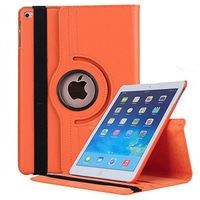 Jennyfly 2019 iPad Case Air 3 10.5", 360 Degree Rotating Smooth PU Leather Hand-Free Stand Slim Easy Viewing Full Body Protection Case with Multiple Viewing Angles for 2019 iPad Air 3 10.5" - Orange
