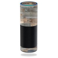 MightySkins Skin Compatible with Amazon Echo - Gray Wood | Protective, Durable, and Unique Vinyl Decal wrap Cover | Easy to Apply, Remove, and Change Styles | Made in The USA