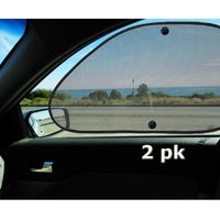 VaygWay Baby Window Sun Shade- Car Accessories Side Sun Visor- Kids Pets Seat 2 Pk- Sun Glare UV Rays Protection