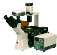 AmScope 40x-1000x EPI Fluorescent Inverted Microscope + 5MP CCD Camera