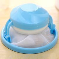 Reusable Floating Washing Machine Hair Removal Device Clothes Clean Laundry Ball Retaining Mesh Cleaning Bag Hair Filter Net Pouch Lint Trap Net Pouch (Color Random)