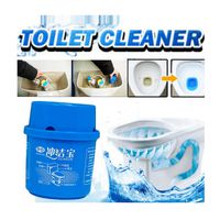 LLguz Automatic Toilet Cleaner, Magic Flush Bottled Helper Toilet Cleaning System Amazing Toilet Deodorant for Home (Blue)