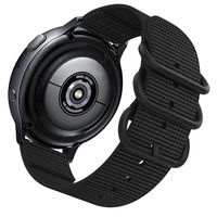 Sankel Compatible for Samsung Galaxy Watch 42mm/Galaxy Watch Active 2 Band,20mm Woven Nylon Breathable Replacement Strap Sport Adjustable Wristband for Samsung Galaxy Watch Active/Gear Sport (Black)