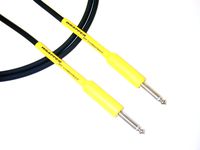 Conquest Sound SWW 18Y 18-Feet Hi-Definition Instrument/Guitar Cable and Switchcraft Plugs with Yellow Heat Shrink