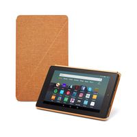 Fire 7 Tablet (7" display, 16 GB) - Black + Fire 7 Tablet Case, Desert Orange + NuPro Clear Screen Protector (2-Pack)