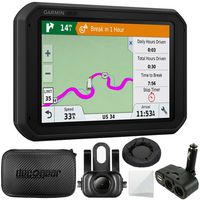 Garmin dezl 780 LMT-S 7" GPS Truck Navigator (010-01855-00) + Garmin BC 35 Wireless Backup Camera + Hard EVA Case with Zipper, 7-inch + GPS Navigation Dash-Mount + More