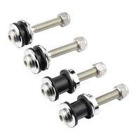 PBYMT Detachable Sissy Bar Backrest Docking Hardware Kit Compatible for Harley Sportster XL 883 1200 2004-2020 (Silver)