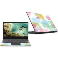 MightySkins Skin Compatible with Lenovo Chromebook S330 (2018) - Watercolor White | Protective, Durable, and Unique Vinyl Decal wrap Cover | Easy to Apply, Remove, and Change Styles | Made in The USA