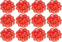 The Gift Wrap Company  Decorative Confetti Gift Bows, Large, Orange, pack of 12