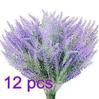 Artificial Lavender Flowers with Silk Flowers Bouquet DIY Flocked For Garden Table Home Patio Decoration 1/2/4/6/8/10 Bundles