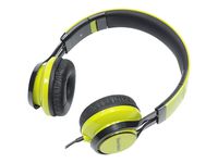 HS3500GRN Noise Isolating Studio Headphones with Microphone and Digital Stereo, Green