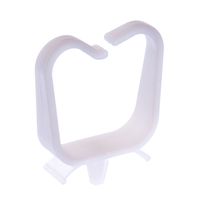 Panduit VWS106-C Optical Fiber Network Saddle, Push Barb, Nylon 6.6, 1.06" Bundle, Natural (100-Pack)