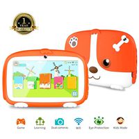 Kids Tablet, Tablet for Kids 7 inch Kid-Friendly Parental Control Kids Tablet with WiFi Learning Games Apps Dual Cameras Kids Mode Pre-Installed Android 1G+8G Tablet 1024x600 HD Display Safety Screen...