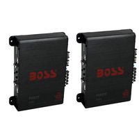 Boss Audio Riot R1004 400 Watt 4 Channel Car Power Amplifier Amp Mosfet (2 Pack)