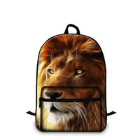 Creativebags 3D Animal Print Schoolbags Laptop Backpacks for Outdoor Hiking Camping Traveling