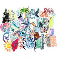 The Sticker World 50 pc Beach Summer Lovin' Pack
