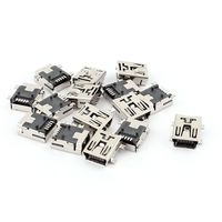 uxcell a15061700ux0094 15PCS 5-Pin Type B SMT SMD Mini USB Female Socket Jack Connector Pack of 15