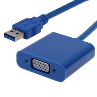 Cablecc Super Speed USB 3.0 to VGA Video Graphic Card Display External Cable Adapter for Windows 7 WIN8
