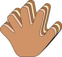 5.5" Hand Multicultural Creative Cut-Outs, 31 Cut-Outs in a Pack for Kids' Craft, Unity, Handprint Wreath, Turkey Handprint for School Craft Projects.