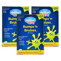 Arnica Tablets for Kids and Baby, Bumps 'n Bruises by Hyland's, Quick Dissolving, 125 Count (Pack of 3)