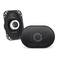 Lanzar Distinct 4" x 6" Inch Car Stereo Speakers | 2-Way Pro Audio Component Speaker Pair (4x6 in, 120 Watt)