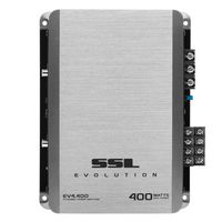 Sound Storm EV4.400 Evolution 400 Watt, 4 Channel, 2 to 8 Ohm Stable Class A/B, Full Range Car Amplifier