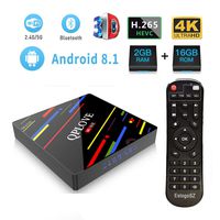 TV Box Android 8.1 QPLOVE H96 Max+ Android TV Box 2G 16GB RK3328 Support H265 VP9 Video Decoding 2.4G WiFi 100M LAN KD18.0 USB3.0 4K Smart Android Box