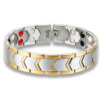 Yutang Stainless Steel Magnetic Therapy Bracelets Pain Relief for Arthritis and Carpal Tunnel with Remove Tool