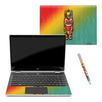 MightySkins Skin Compatible with HP Pavilion x360 14" (2018) - Tiki Man | Protective, Durable, and Unique Vinyl Decal wrap Cover | Easy to Apply, Remove, and Change Styles | Made in The USA