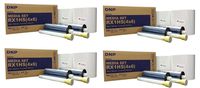4 Cases of RX1HS 4x6 Printer Media - 1400 Prints Each - Total 5600 Prints Shipped from KOBIS - A DNP Authorized reseller