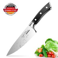 Chef Knife, 6 inch Pro Kitchen Knife Ultra Sharp Chef's Knife German High Carbon Stainless Steel Chef Cooking Knives with Ergonomic Handle