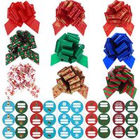 NUOBESTY 1 Set Christmas Gifts Bows Pull Bows Gift Ribbon Bows Gift Wrap Bows for Christma Birthday Gift Present Wrapping