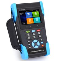 Wsdcam 3.5 Inch Handheld IP Camera Tester CCTV Tester 4K H.265 IP CVBS Analog Security Camera Tester with POE/WiFi/IP Discovery/Rapid ONVIF/PTZ Control/Audio Tester/RJ45 TDR IPC Tester 3500-Plus