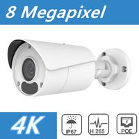 Anpviz 4K HD H.265+ 8MP Outdoor Security POE IP Camera with Motion Detection, 98ft Night Vision, IP67 ONVIF Compliant with Hikvision, Dahua, Unview Bullet Network Camera, 4mm Lens, IPC-B180W