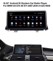 10.25" Android 8.1 (2+32) G Car GPS Radio Player for BMW X5 X6 E70 E71 2007-2010 CCC System