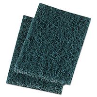 Boardwalk BWK188 Extra Heavy-Duty Scour Pad, 3-1/2" x 5", Blue/Gray (Case of 20)