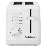 Cuisinart CPT-122 2-Slice Compact Plastic Toaster (White)