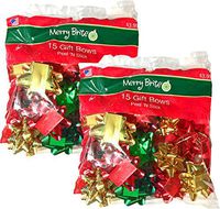 Gift Bows 30 Holiday, Decoration, Peel N Stick