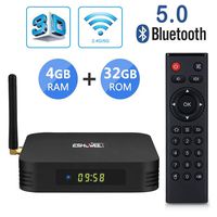 ESHOWEE TX6 Android 9.0 TV Box Quad-core DDR3 4GB Ram 32GB ROM 4K UHD Dual-Band 2.4/5G WiFi BT 5.0