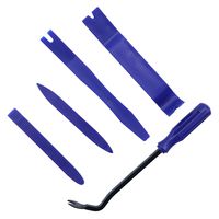 LivTee 5 pcs Auto Trim Removal Tool Kit, Interior Door Panel Clip Removal Set for Vehicle Dash Radio Audio Installer (Blue)
