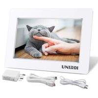 UNIROI 7 Inch HD LCD Screen for Raspberry Pi 1024 X 600 HDMI Monitor with Ultra-Slim Shell for Raspberry Pi 3 2 Model B+ 3B 2B B+ A+ RPi 4+(7 Inch Raspberry Pi Monitor)