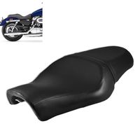 KATUR Motorcycle Cushion Seat Rear Passenger Pillion Pad Seat for Harley Sportster XL 883 883XL 883C 883N 2005-2013