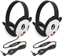 Califone 2810-PA Listening First Stereo Headphone, Panda Motif - Pack of 2